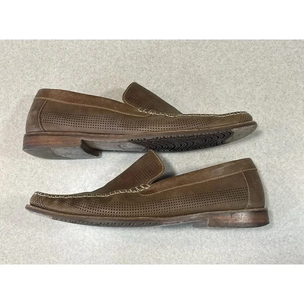 Tommy Bahama Felton Loafer Nubuck Perforated Leather Casual Shoes Men’s Size 13M